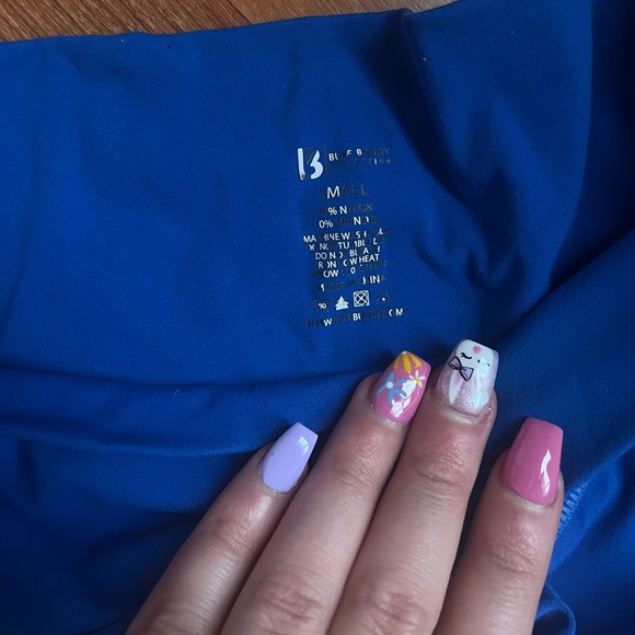 BuffBunny Sonic Blue Crossover Leggings - Picture 5 of 7